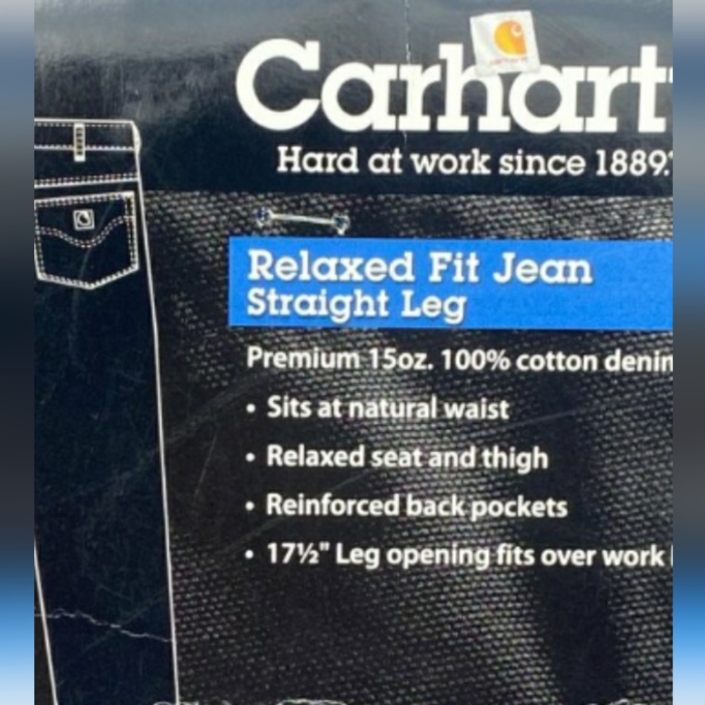Carhartt Relaxed Fit Light Blue Jeans NWOT 30 X 30 - Picture 8 of 15